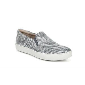 NATURALIZER Womens Silver Snake Print Marianne Slip On Leather Sneakers 6.5 M